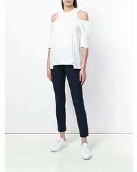 Joseph Cold Shoulder Fitted Top