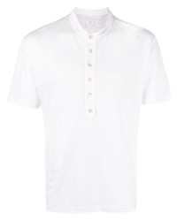 Eleventy Collarless Polo T Shirt