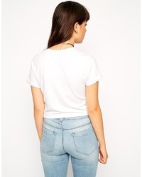 Asos Collection Cropped Easy T Shirt In Premium Fabric