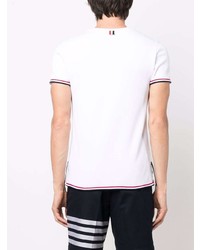Thom Browne Contrast Trim Short Sleeve T Shirt
