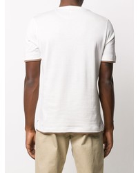 Eleventy Contrast Trimmed Cotton T Shirt
