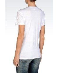 Armani Jeans Cotton T Shirt With Logo