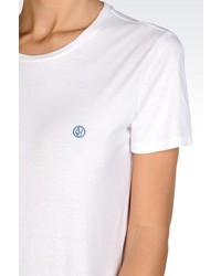 Armani Jeans Cotton T Shirt With Logo