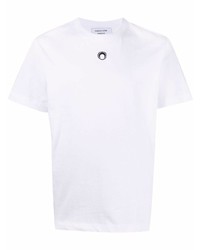 Marine Serre Crescent Moon Logo Embroidered T Shirt