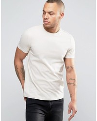 Asos Crew Neck T Shirt In Off White