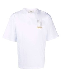 Gmbh Cropped Logo Print T Shirt