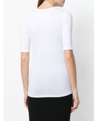 Majestic Filatures Cropped Sleeves T Shirt