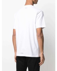 Marcelo Burlon County of Milan Cross Basic Neck T Shirt White Black