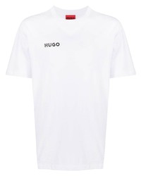 Hugo Cyber Shadow Logo Print T Shirt