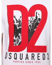 DSQUARED2 D2 Military Glam Cotton Jersey T Shirt