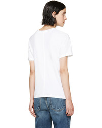 Frame Denim White Le Boyfriend T Shirt