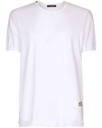 Dolce & Gabbana Distressed Cotton T Shirt