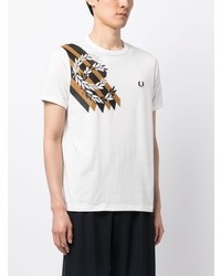 Fred Perry Double Laurel Cotton T Shirt