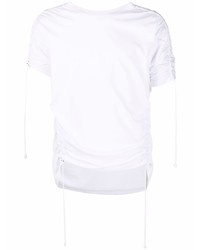 Balmain Drawstring Detail Cotton T Shirt