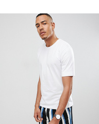 Selected Homme Drop Shoulder T Shirt In Heavy Cotton