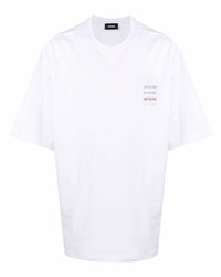 We11done Embellished Logo Cotton T Shirt