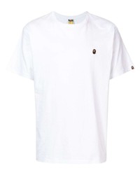 A Bathing Ape Embroidered Ape Face Cotton T Shirt