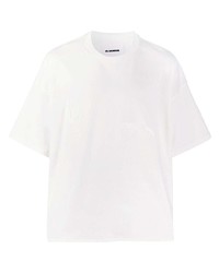 Jil Sander Embroidered Cotton T Shirt