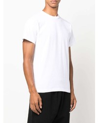 Off-White Embroidered Logo Cotton T Shirt