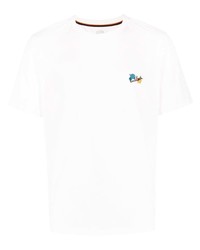 Paul Smith Embroidered Logo Cotton T Shirt