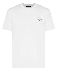 Zegna Embroidered Logo Cotton T Shirt