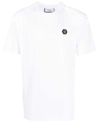 Philipp Plein Embroidered Logo Cotton T Shirt