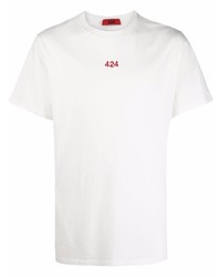 424 Embroidered Logo Crewneck T Shirt