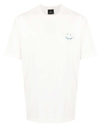 PS Paul Smith Embroidered Logo Organic Cotton T Shirt