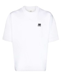 Ami Paris Embroidered Logo Short Sleeve T Shirt