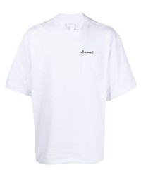 Sacai Embroidered Logo Short Sleeve T Shirt