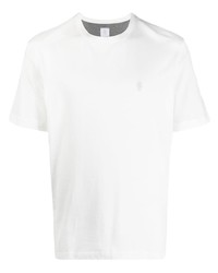 Eleventy Embroidered Logo Short Sleeve T Shirt