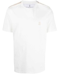 Brunello Cucinelli Embroidered Logo T Shirt