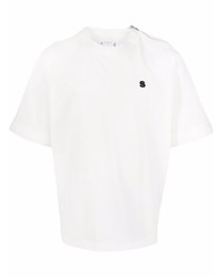Sacai Embroidered Logo Zipped T Shirt