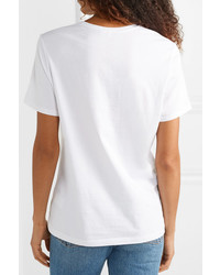 Ninety Percent Embroidered Organic Cotton Jersey T Shirt