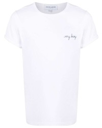 Maison Labiche Embroidered Slogan T Shirt