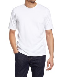 Johnston & Murphy Essential Crewneck Cotton T Shirt In White At Nordstrom