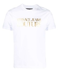 VERSACE JEANS COUTURE Foil Logo Cotton T Shirt