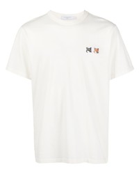 MAISON KITSUNÉ Fox Patches Cotton T Shirt