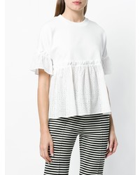 Twin-Set Gathered Perforated T Shirt