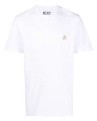 Golden Goose Glittered Star Cotton T Shirt