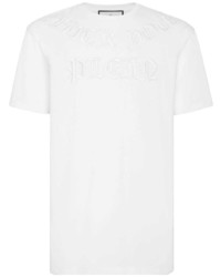 Philipp Plein Gothic Logo Embossed T Shirt