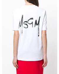 MSGM Grafitti Logo T Shirt