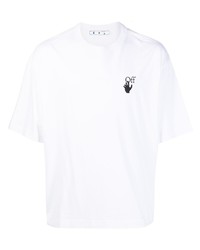Off-White Hands Off Logo Print Cotton T Shirt