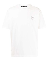 Roar Heart Motif Short Sleeved T Shirt