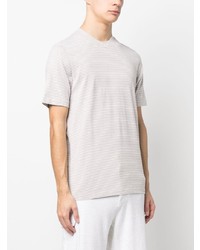 Brunello Cucinelli Horizontal Stripe Short Sleeve T Shirt