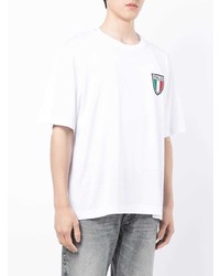 Dolce & Gabbana Italian Flag Patch Cotton T Shirt