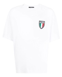 Dolce & Gabbana Italian Flag Patch Cotton T Shirt