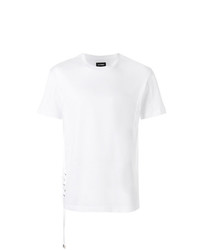 Les Hommes Lace Detail T Shirt