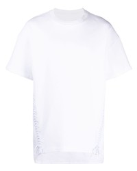 Helmut Lang Lace Up Cotton T Shirt