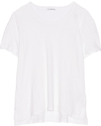 James Perse Linen And Cotton Blend Jersey T Shirt